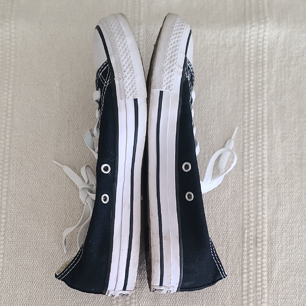 Black and White Canvas Sneakers - Picture 5 of 6